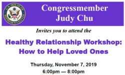 Healthy Relationships Workshop - Nov. 7th